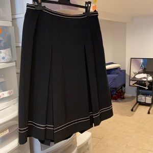 Beautiful stitched black knee length skirt
